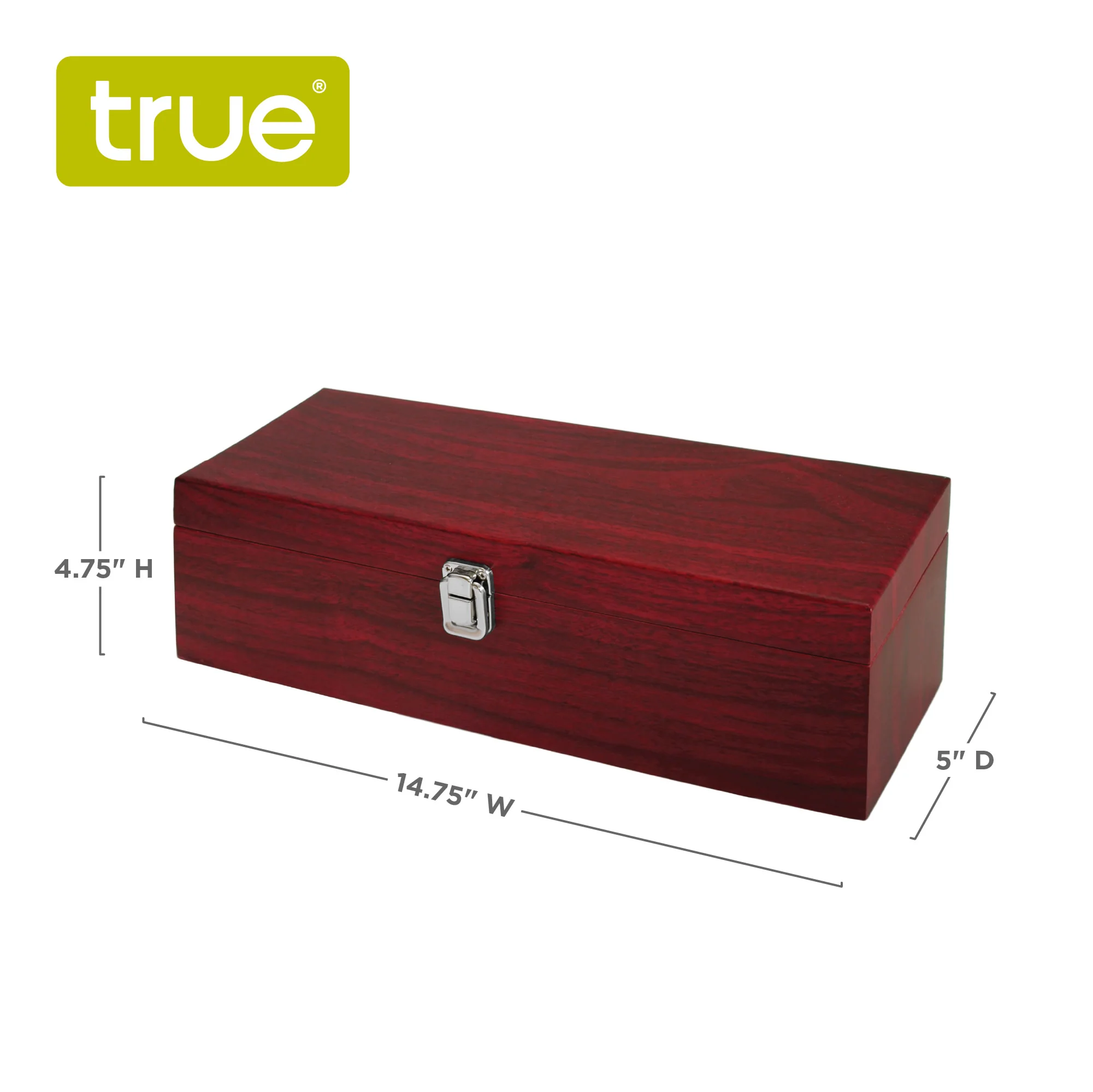 Cherry Single Bottle Box & Wine Tool Gift Set - Image 7