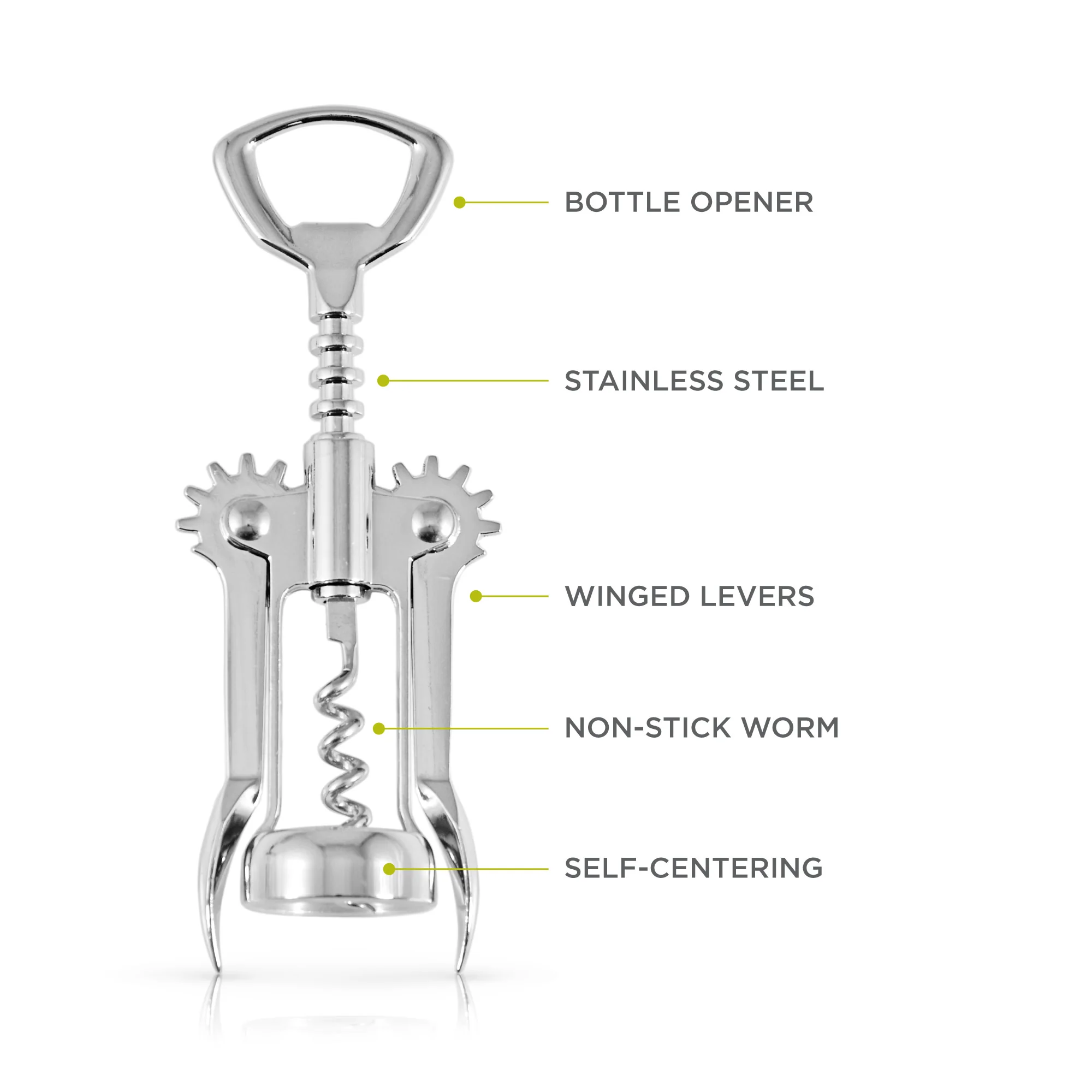 Soar Winged Corkscrew in Stainless Steel - Image 7