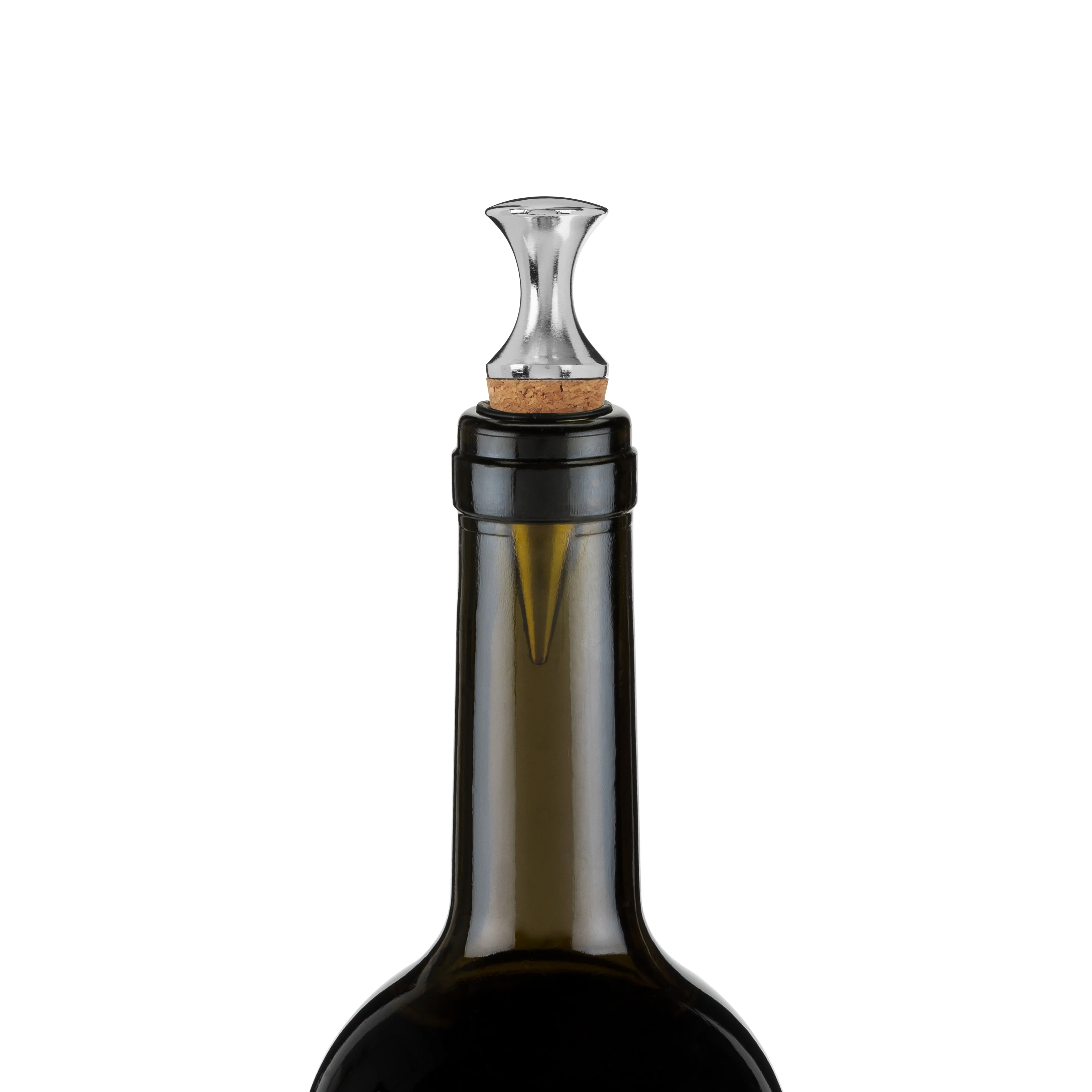 Monarch Chrome & Cork Bottle Stopper - Image 3