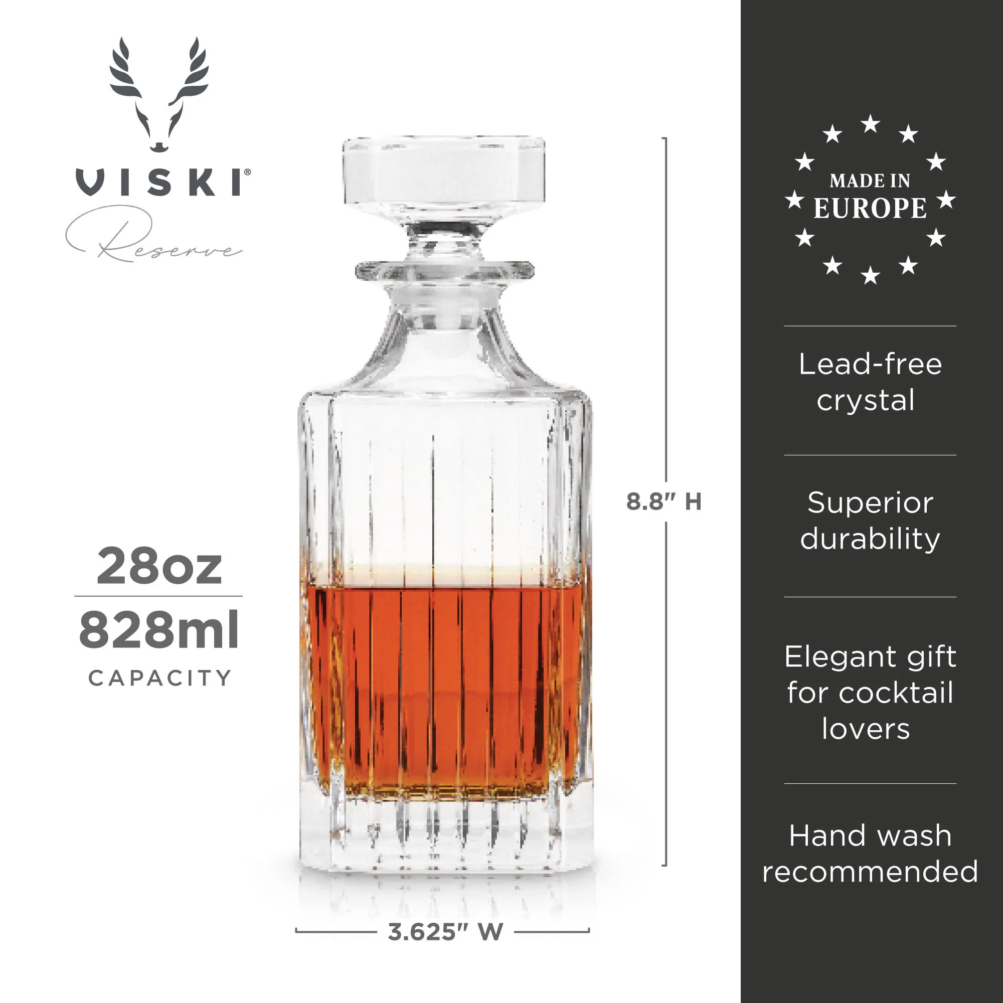 Reserve Milo Crystal Liquor Decanter - Image 7