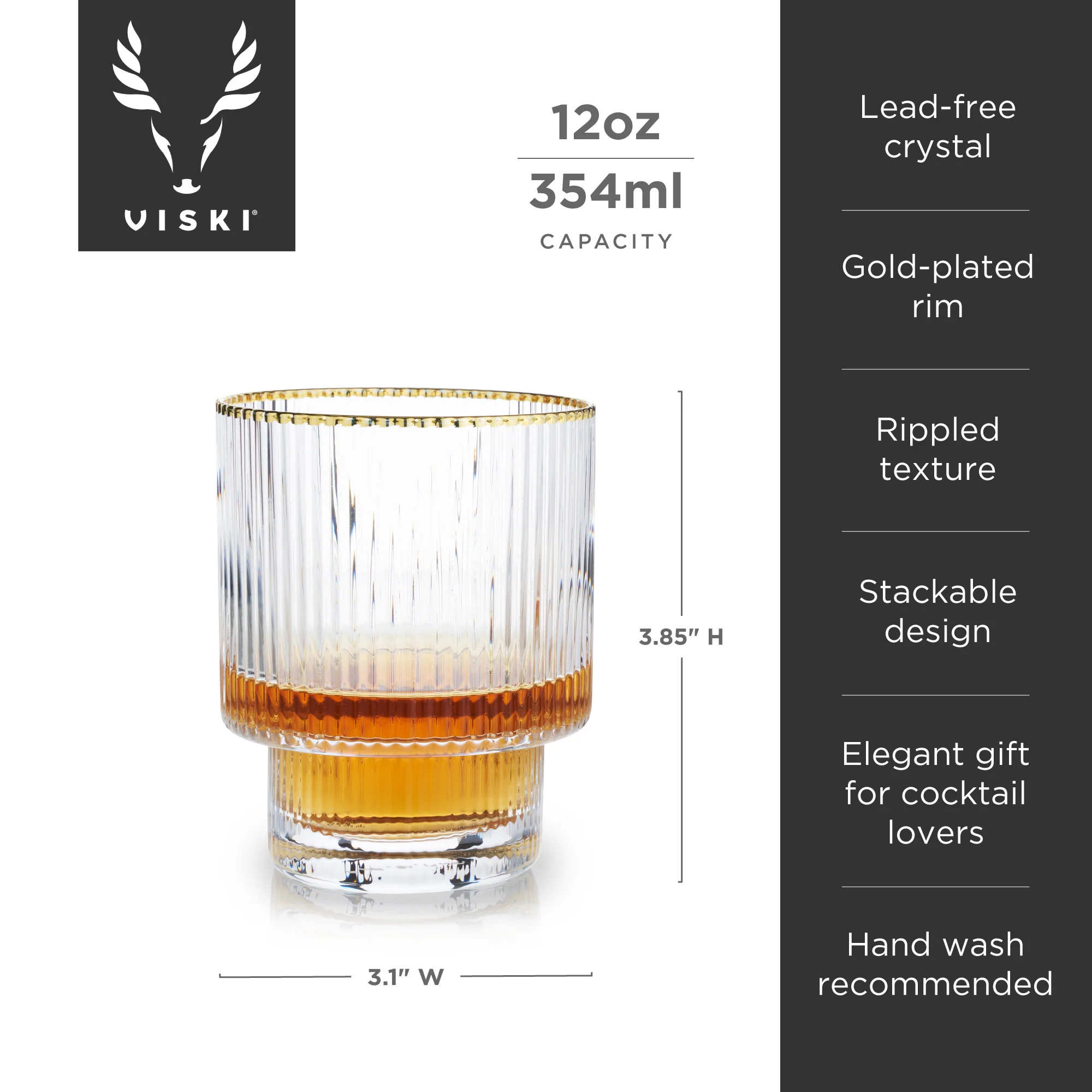 Meridian Crystal Tumblers, Set of 2 - Image 7