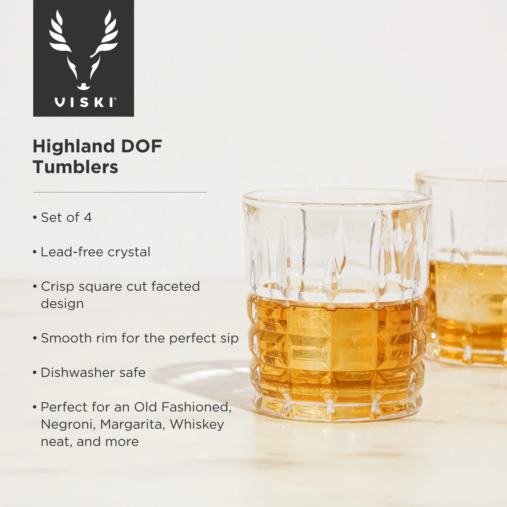 Highland Crystal DOF Tumblers, Set of 4 - Image 6