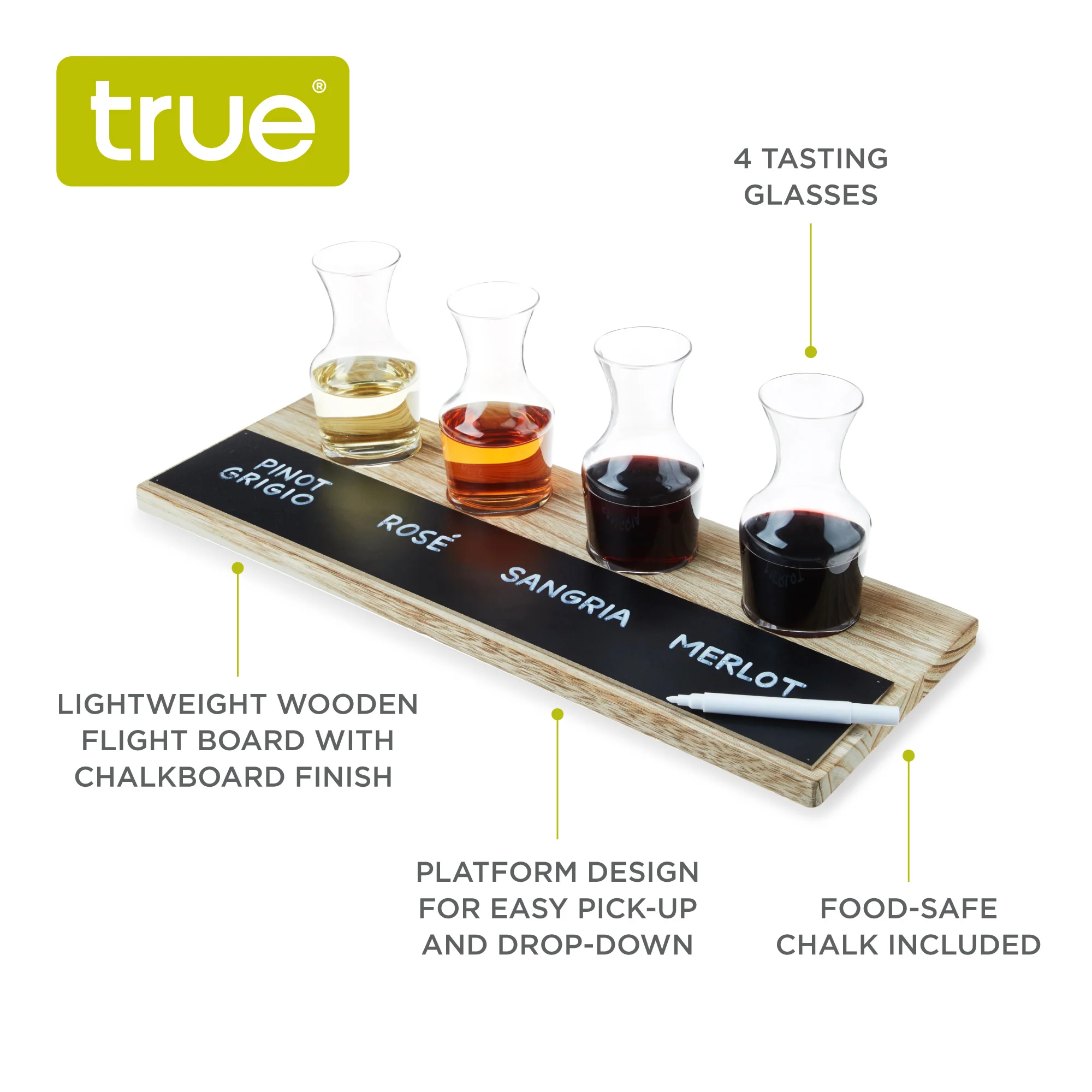 Wine Flight Serving Board and Carafe Set - Image 6