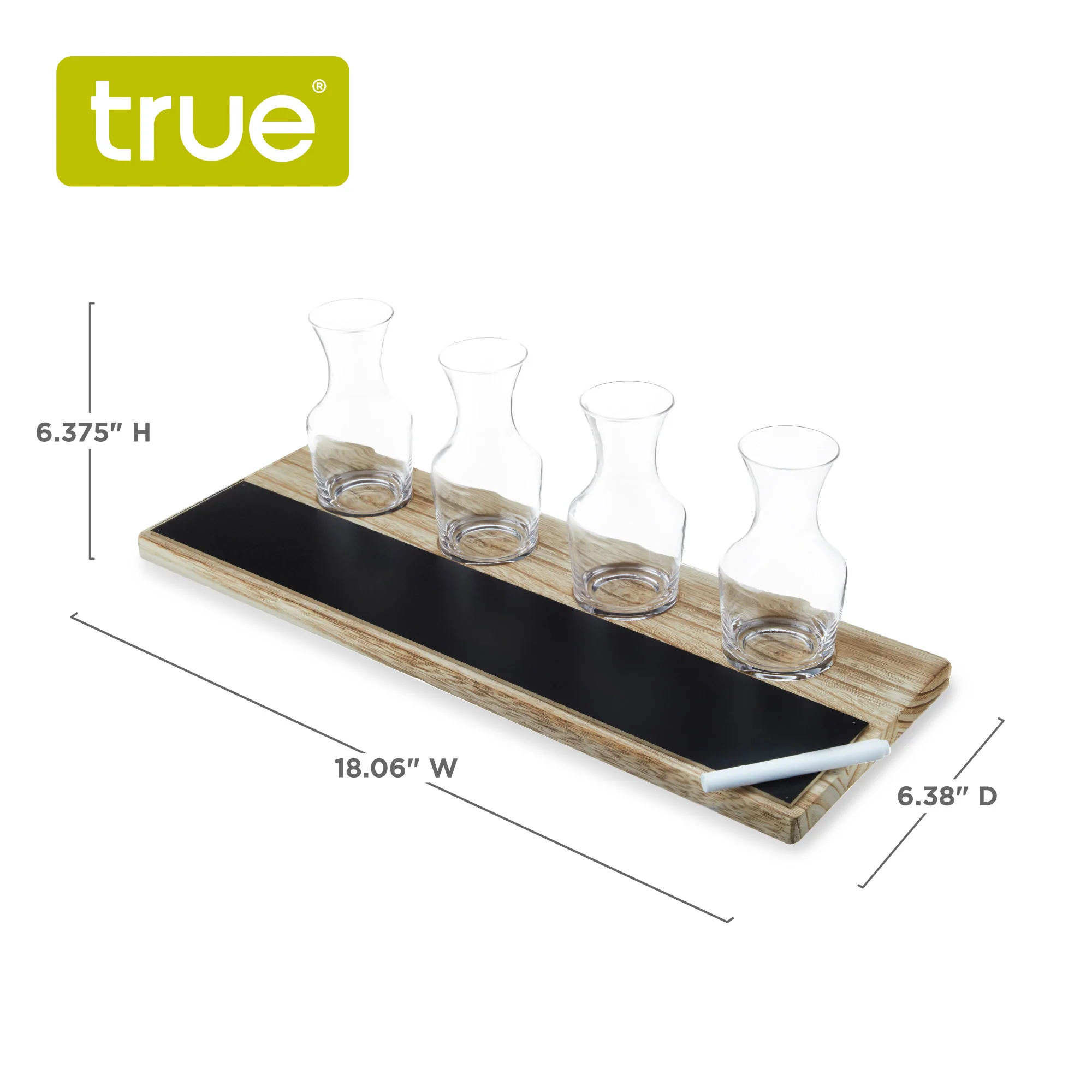 Wine Flight Serving Board and Carafe Set - Image 7
