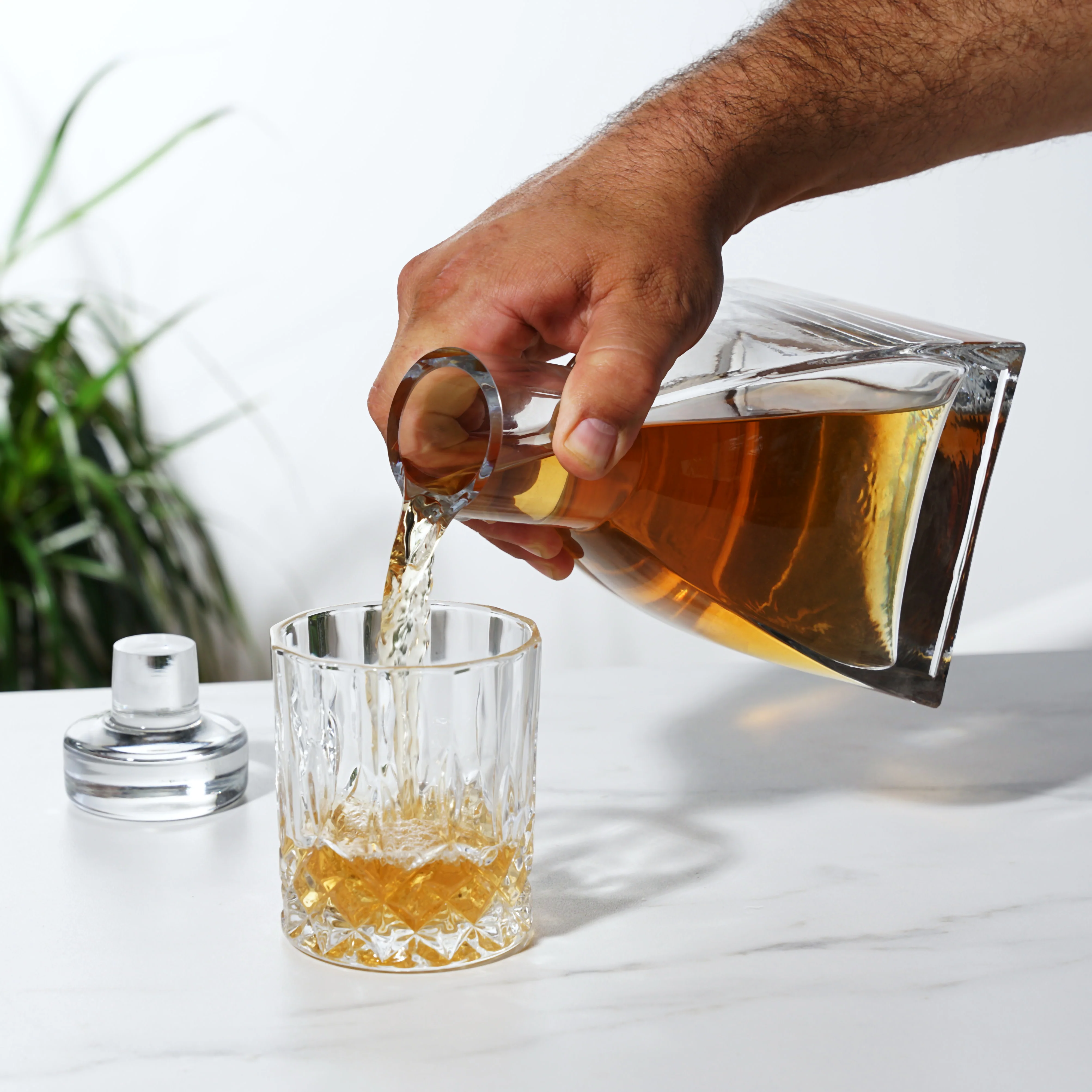 Apex 26 oz Spirit Decanter with Crystal Stopper - Image 5