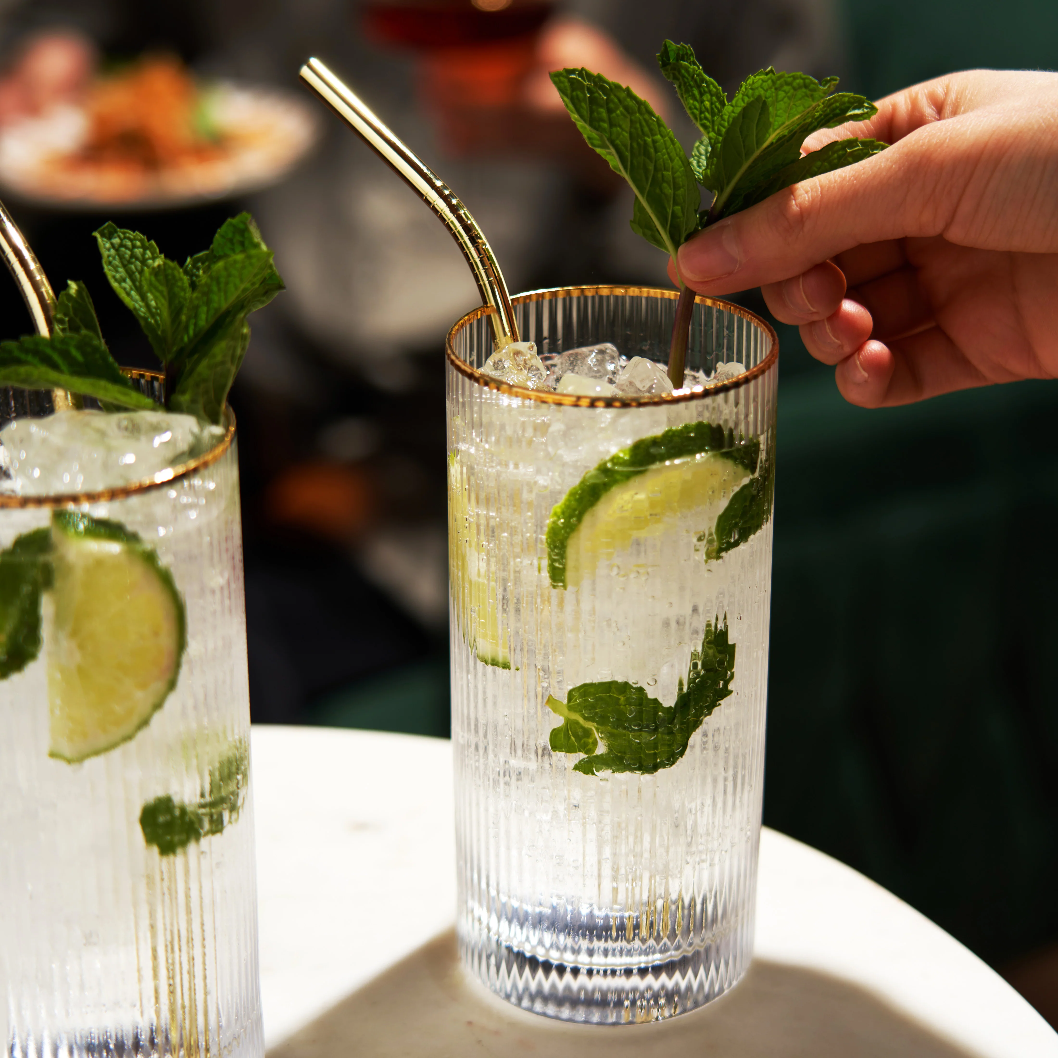 Meridian Crystal Highball Glasses, Set of 2 - Image 4