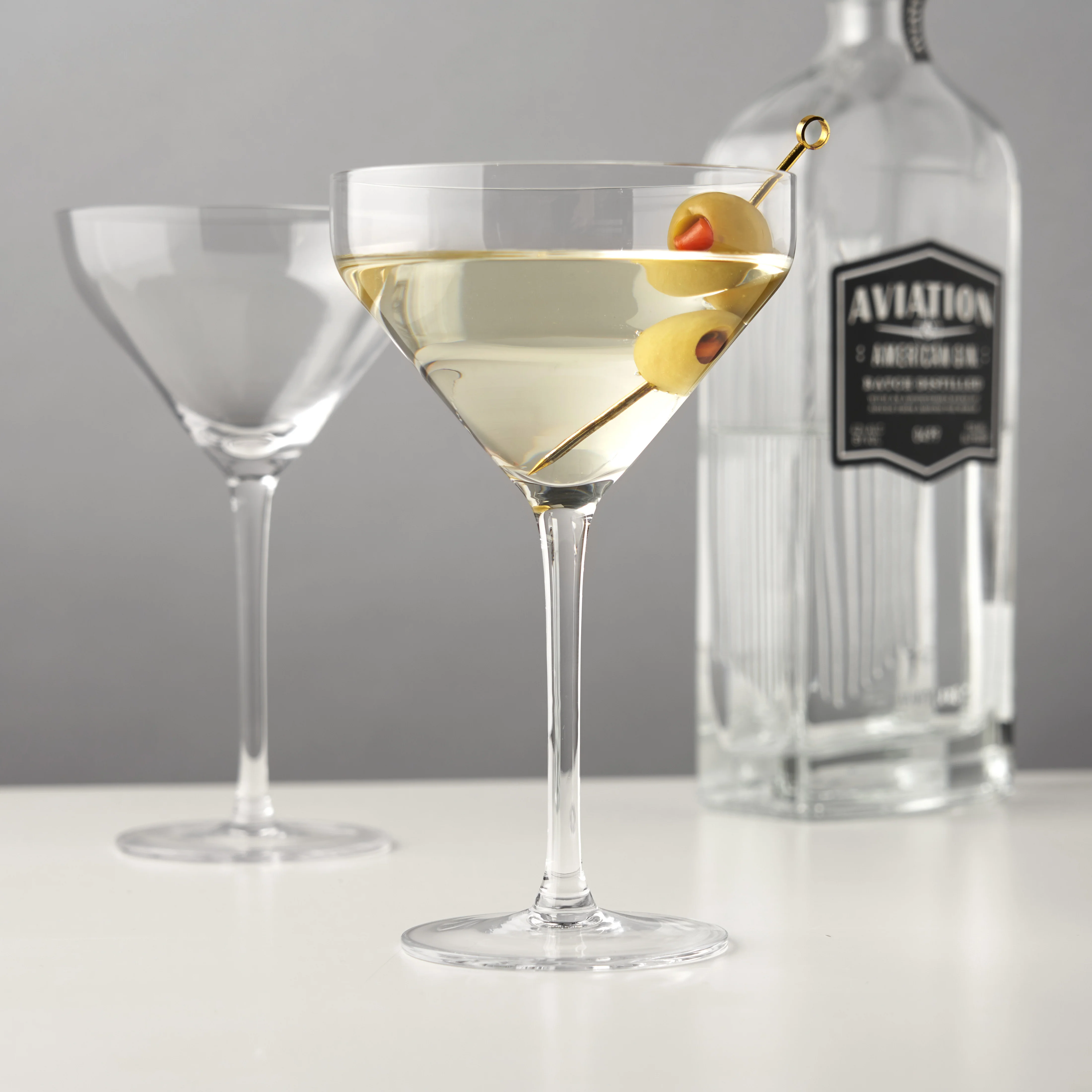 Raye Crystal Angled Martini Glasses, Set of 2 - Image 5