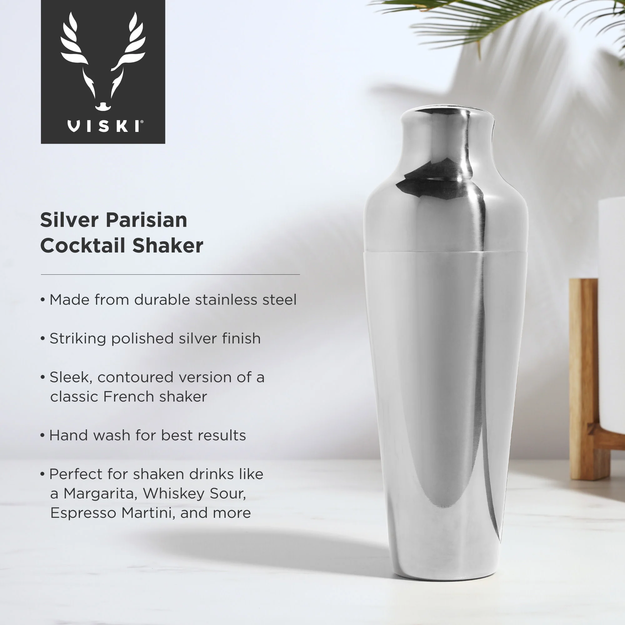 Harrison Parisian Cocktail Shaker in Stainless Steel - Image 7