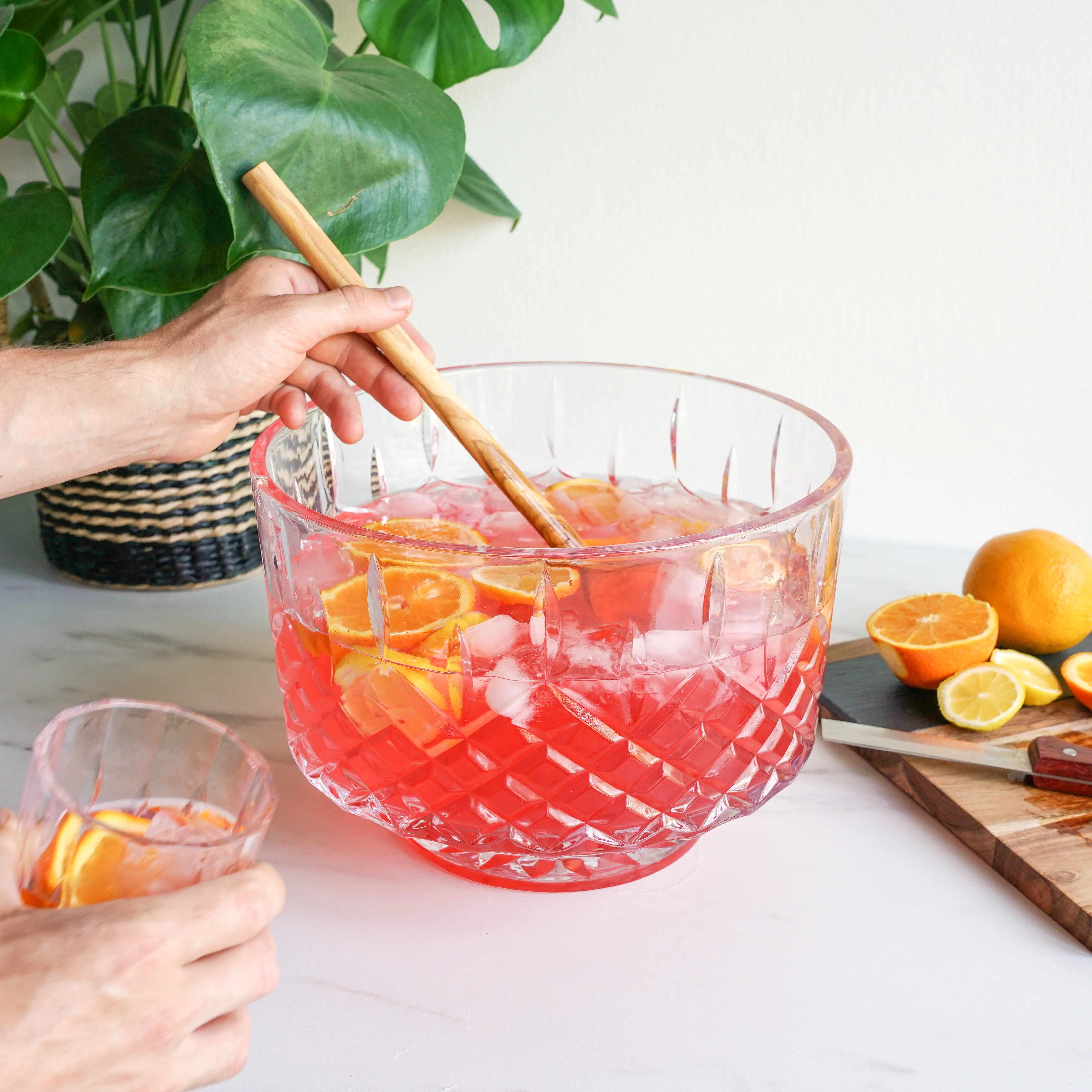Admiral Crystal Punch Bowl - Image 5