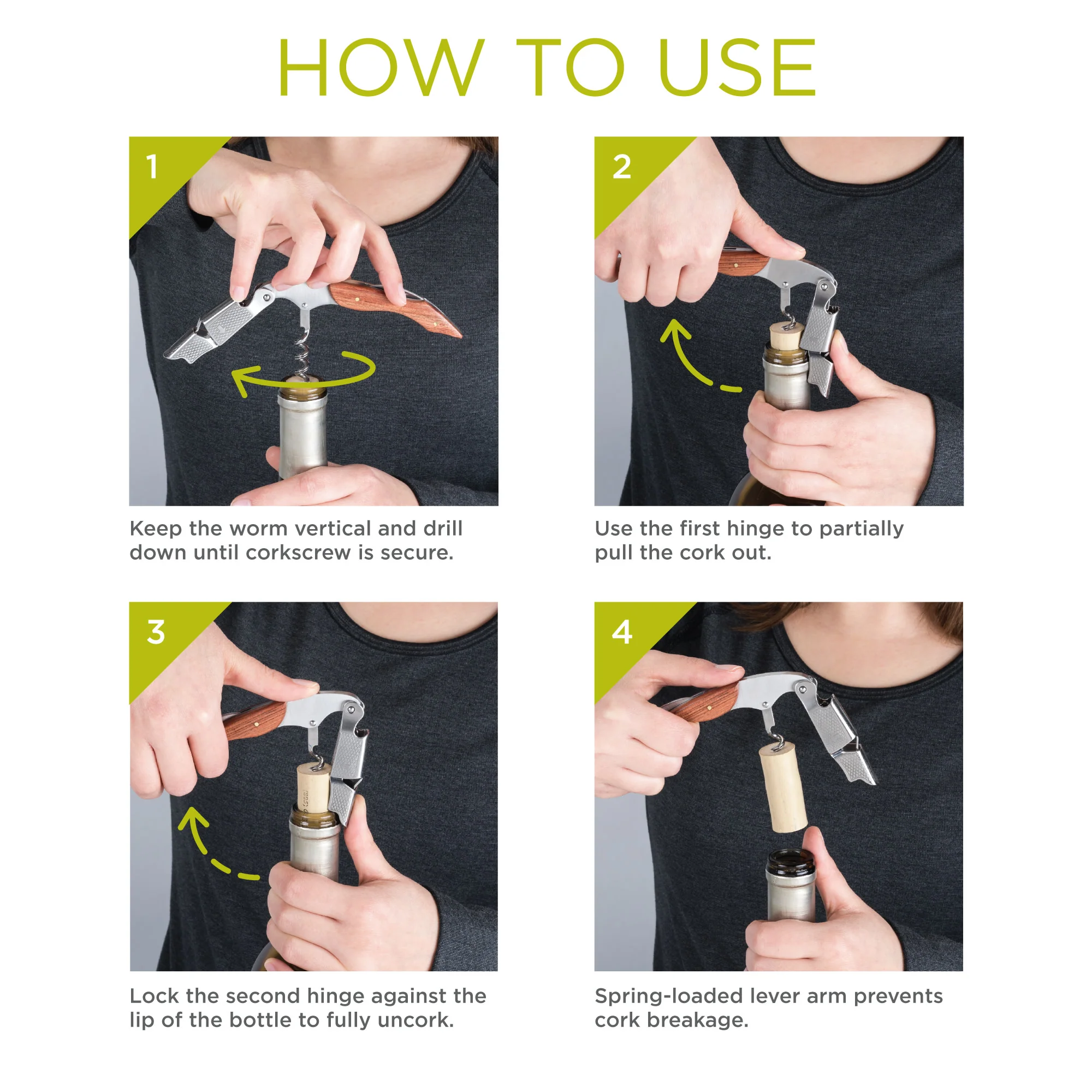 Sommelier Professional Corkscrew in Stainless Steel - Image 7