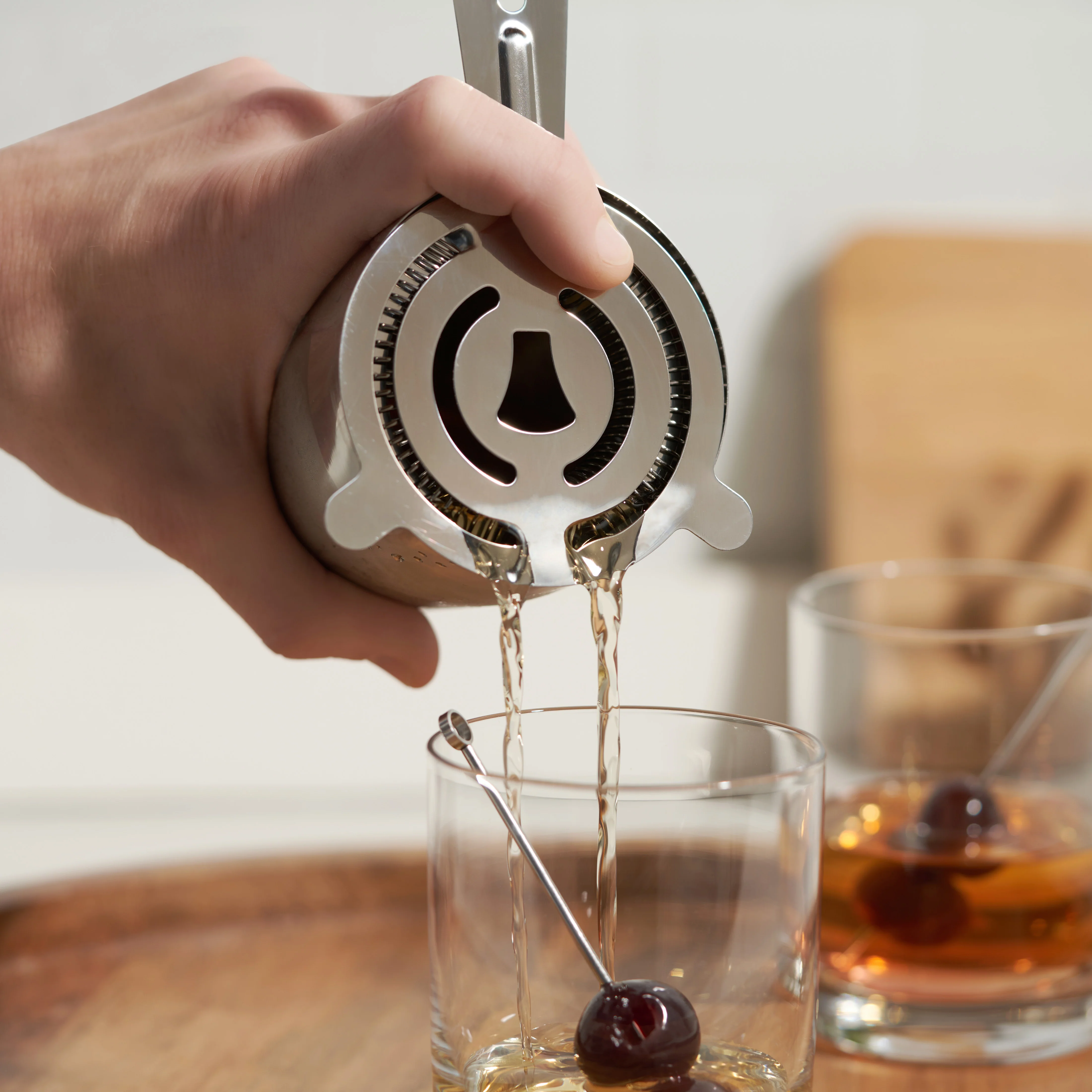 Hawthorne Cocktail Strainer in Stainless Steel - Image 4