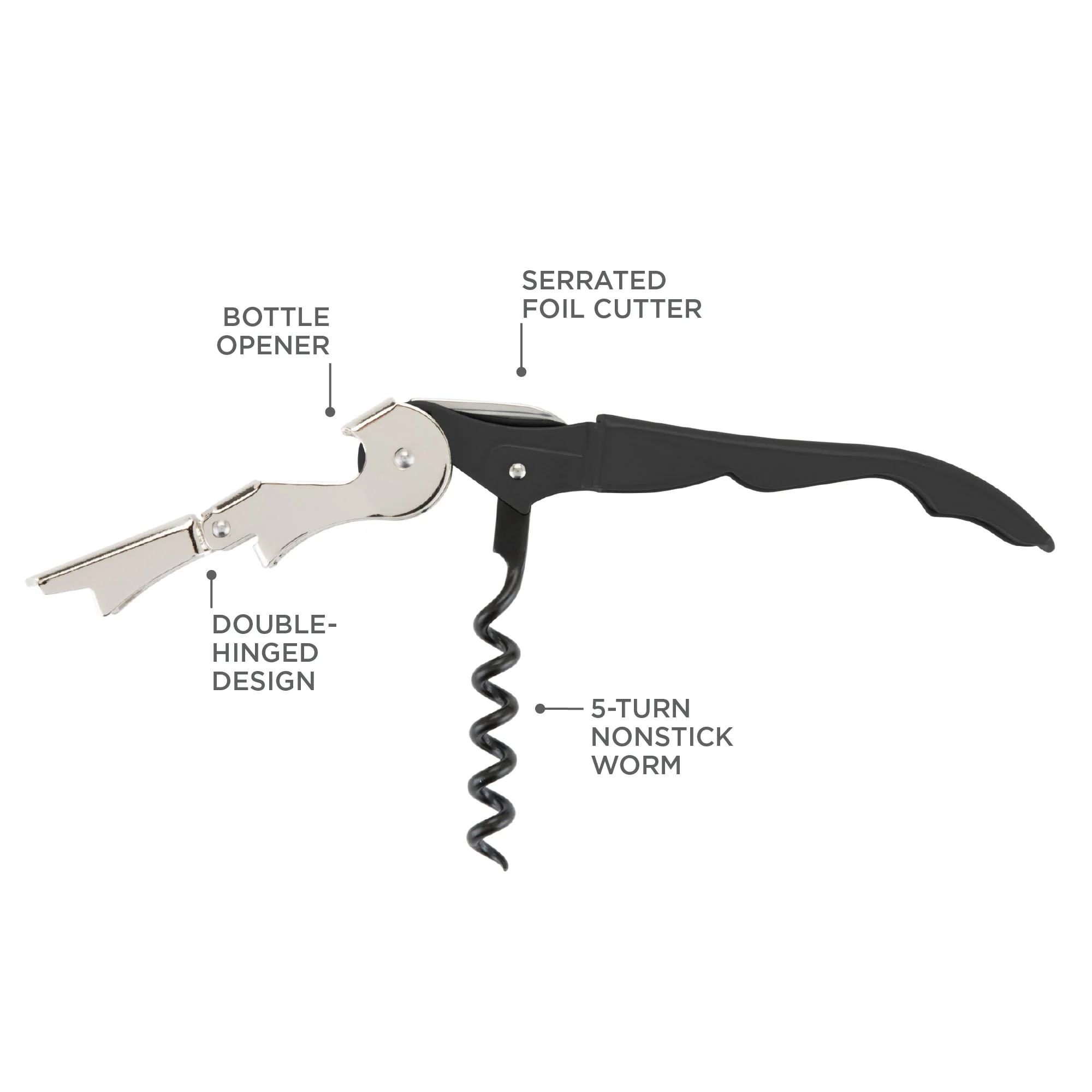 Truetap Waiter's Corkscrew in Assorted Colors, CDU 20ct - Image 3