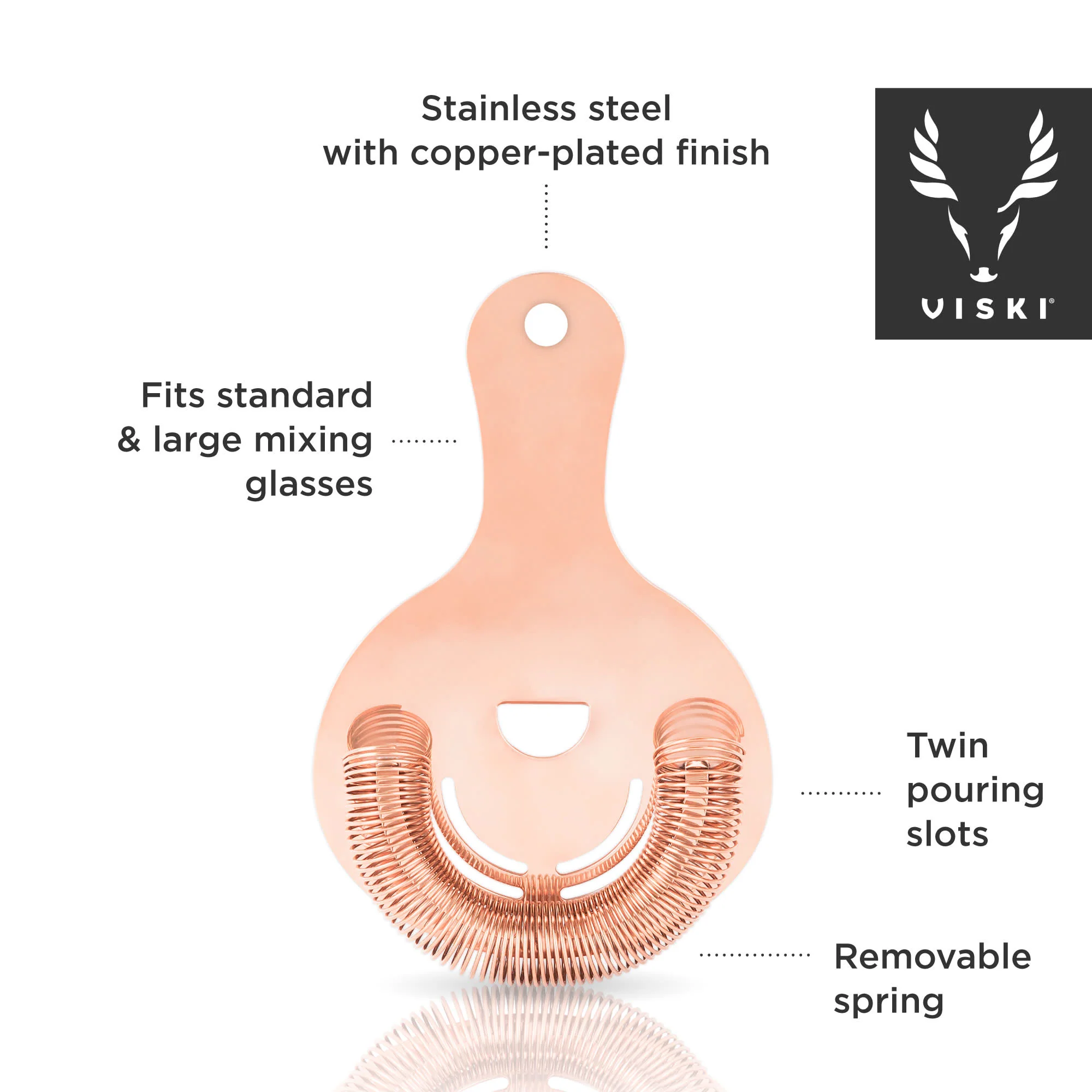Summit Hawthorne Strainer in Copper - Image 7