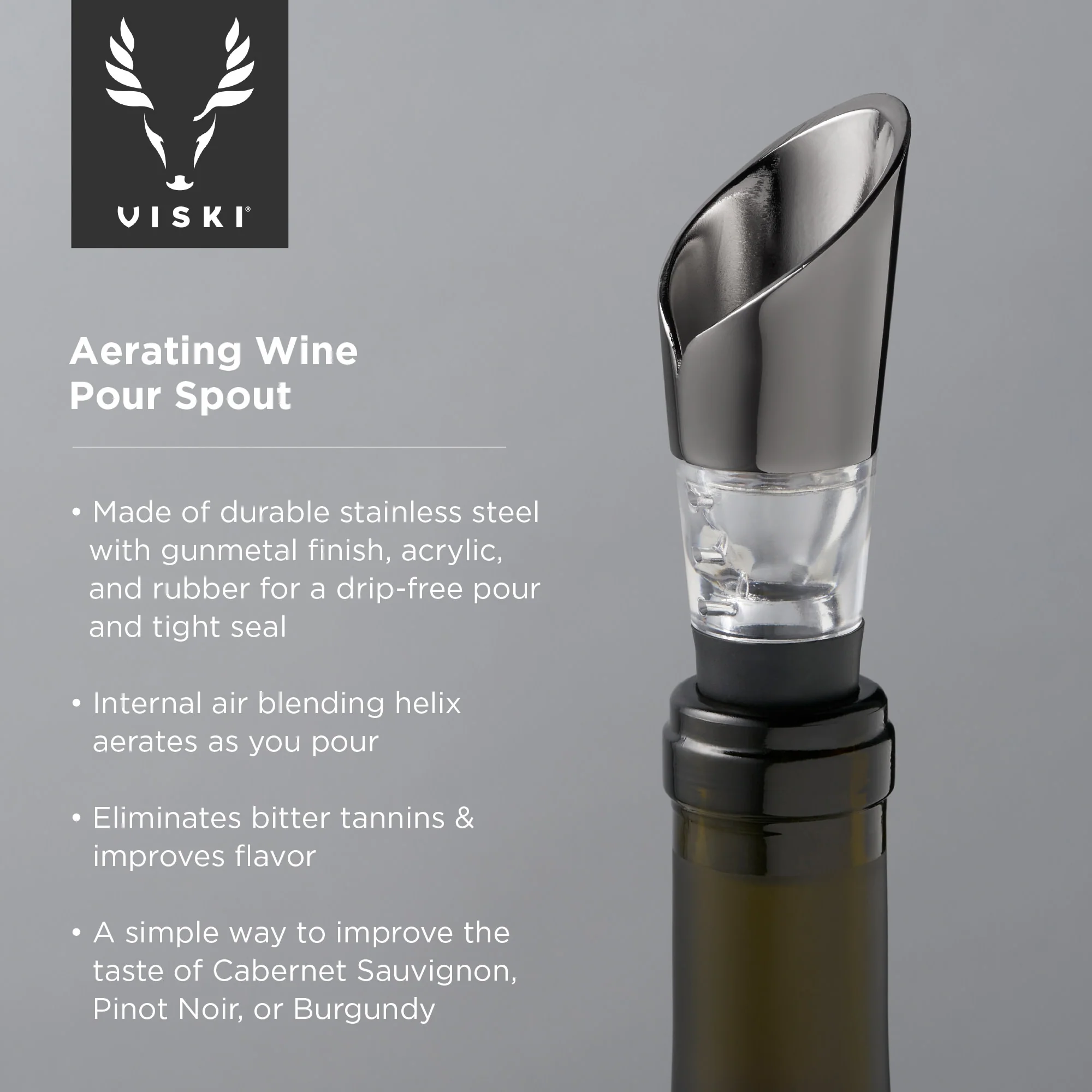 Warren Aerating Pour Spout in Gunmetal - Image 7