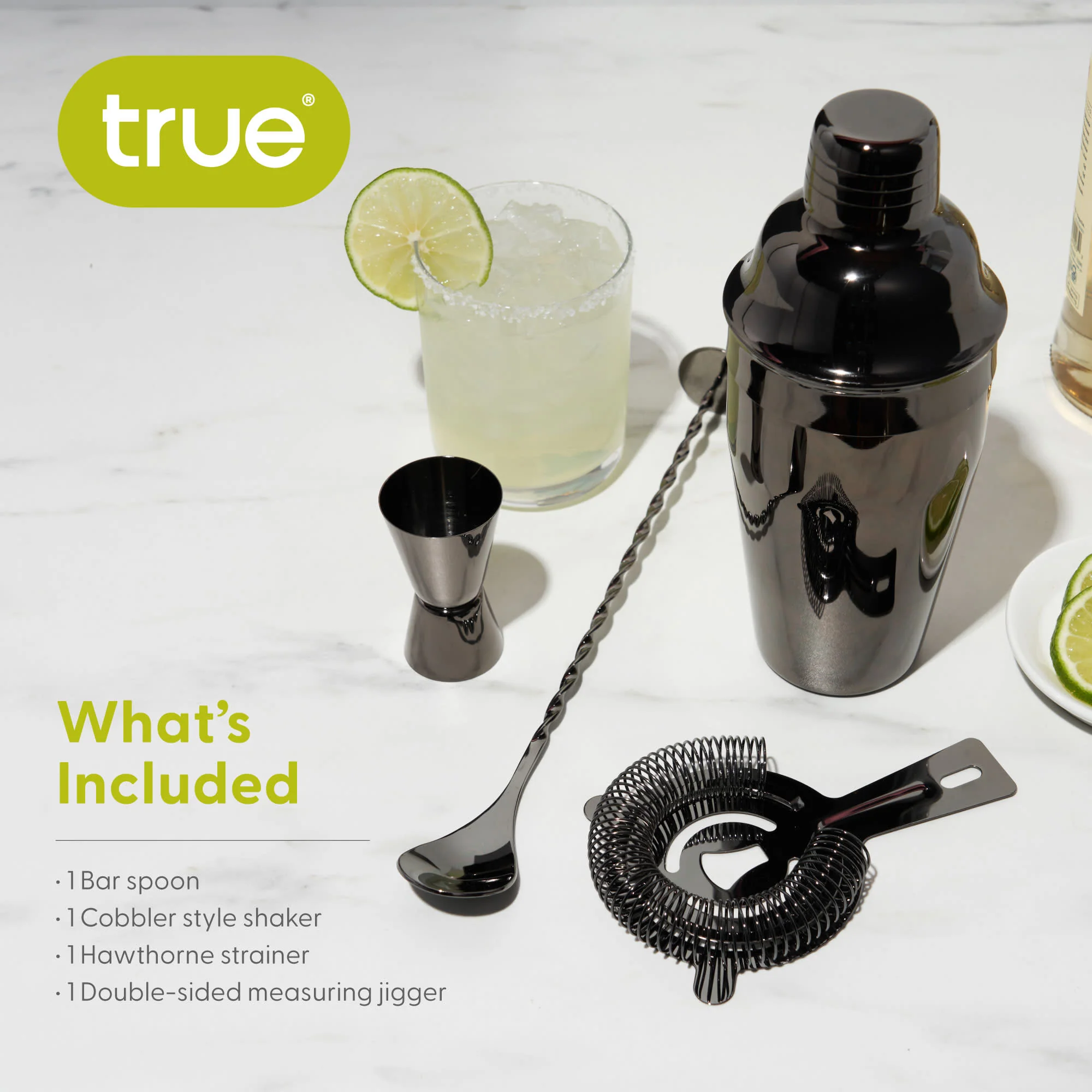 4-Piece Mixologist Barware Set in Gunmetal - Image 8